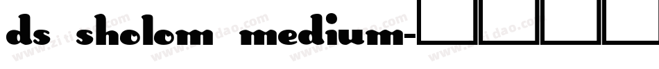 DS Sholom Medium字体转换